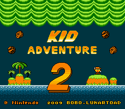 Kid Adventure 2 (Super Mario World hack) Title Screen